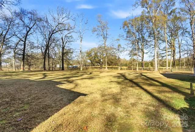 a view of yard with swimming pool