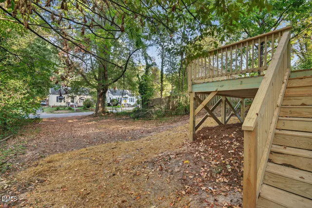 a view of a house with a deck