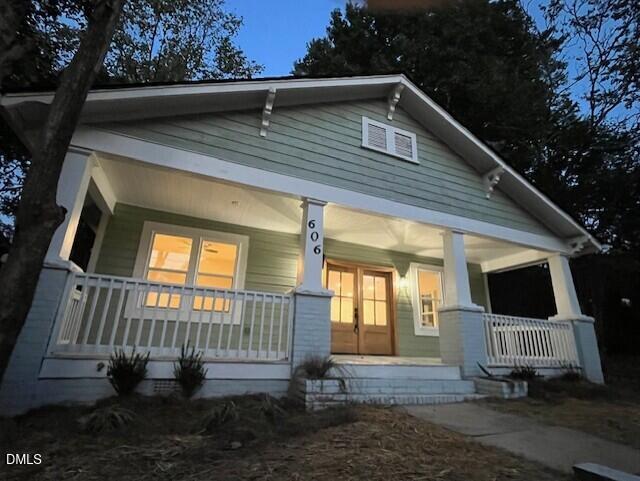 606 North Maple Street Durham, NC 27703 - Photo 49 of 50 Twinight Elevation Photo