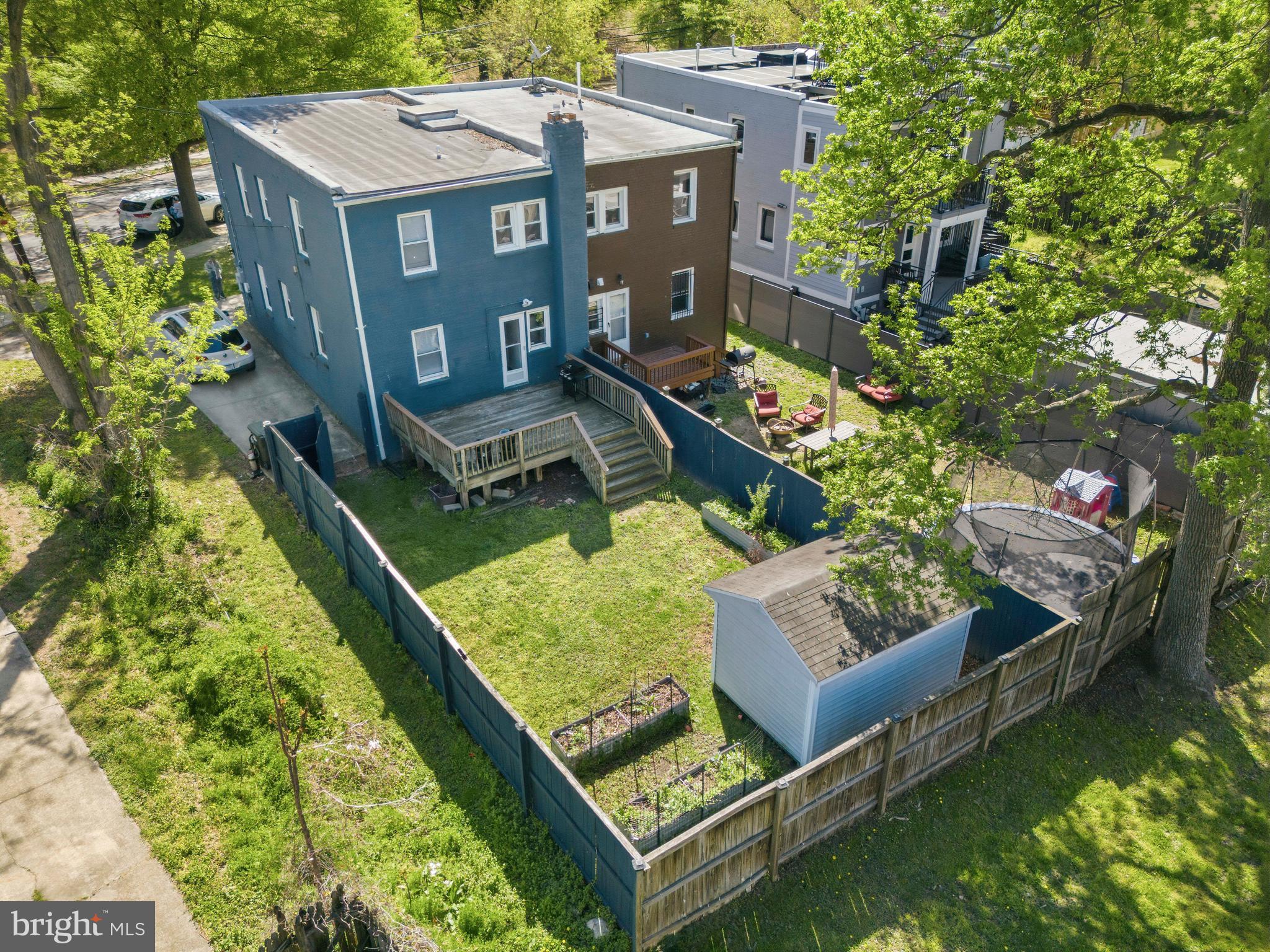 520 49th Street Northeast Washington, DC 20019 - Photo 35 of 38 aerial view of a house with swimming pool