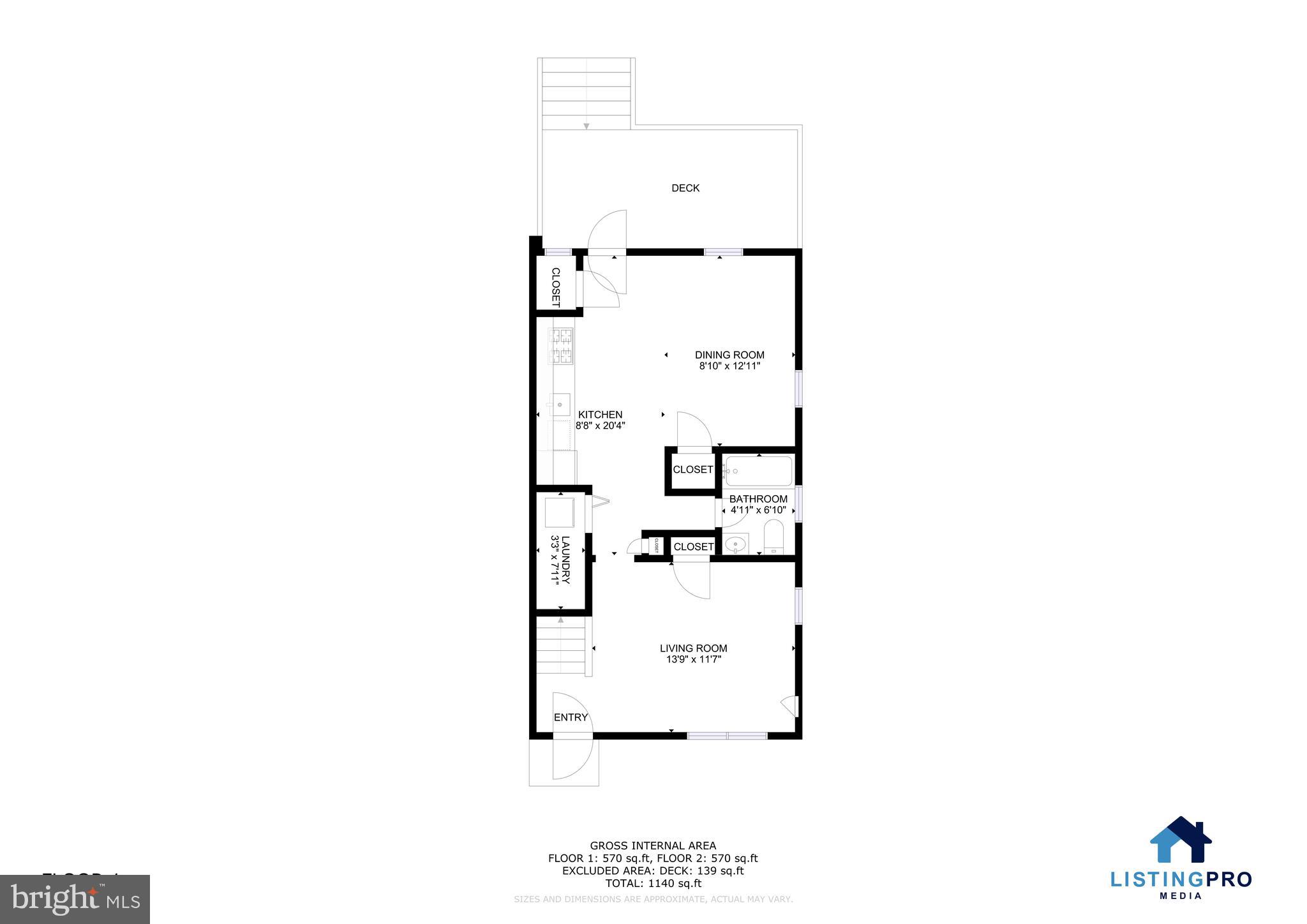 520 49th Street Northeast Washington, DC 20019 - Photo 37 of 38 a picture of a floor plan