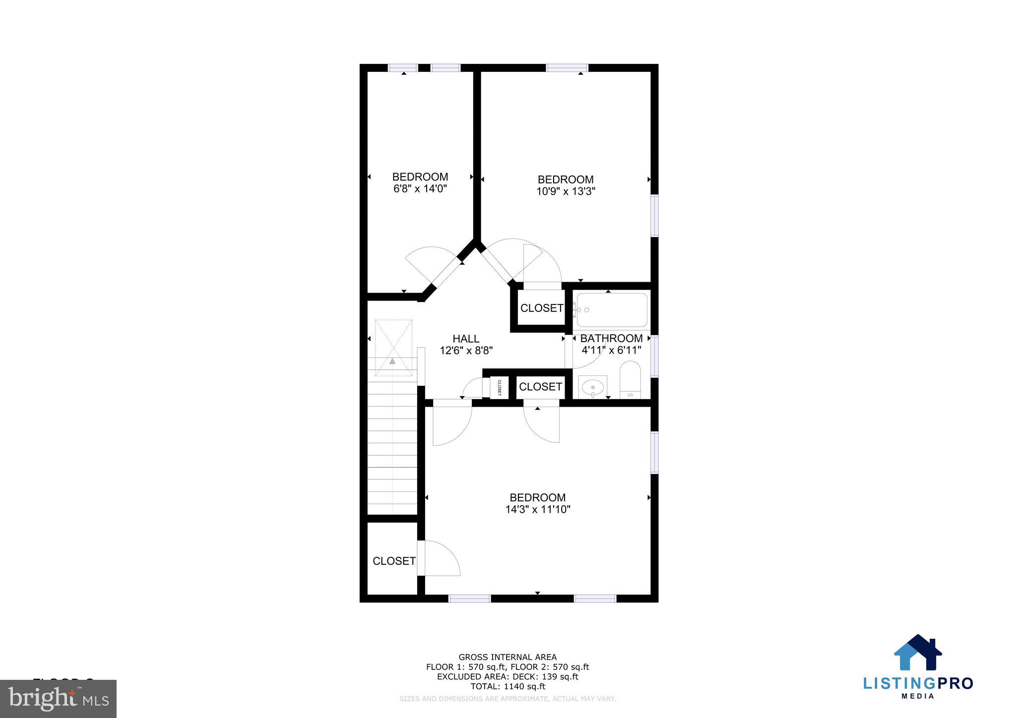 520 49th Street Northeast Washington, DC 20019 - Photo 38 of 38 a picture of a floor plan