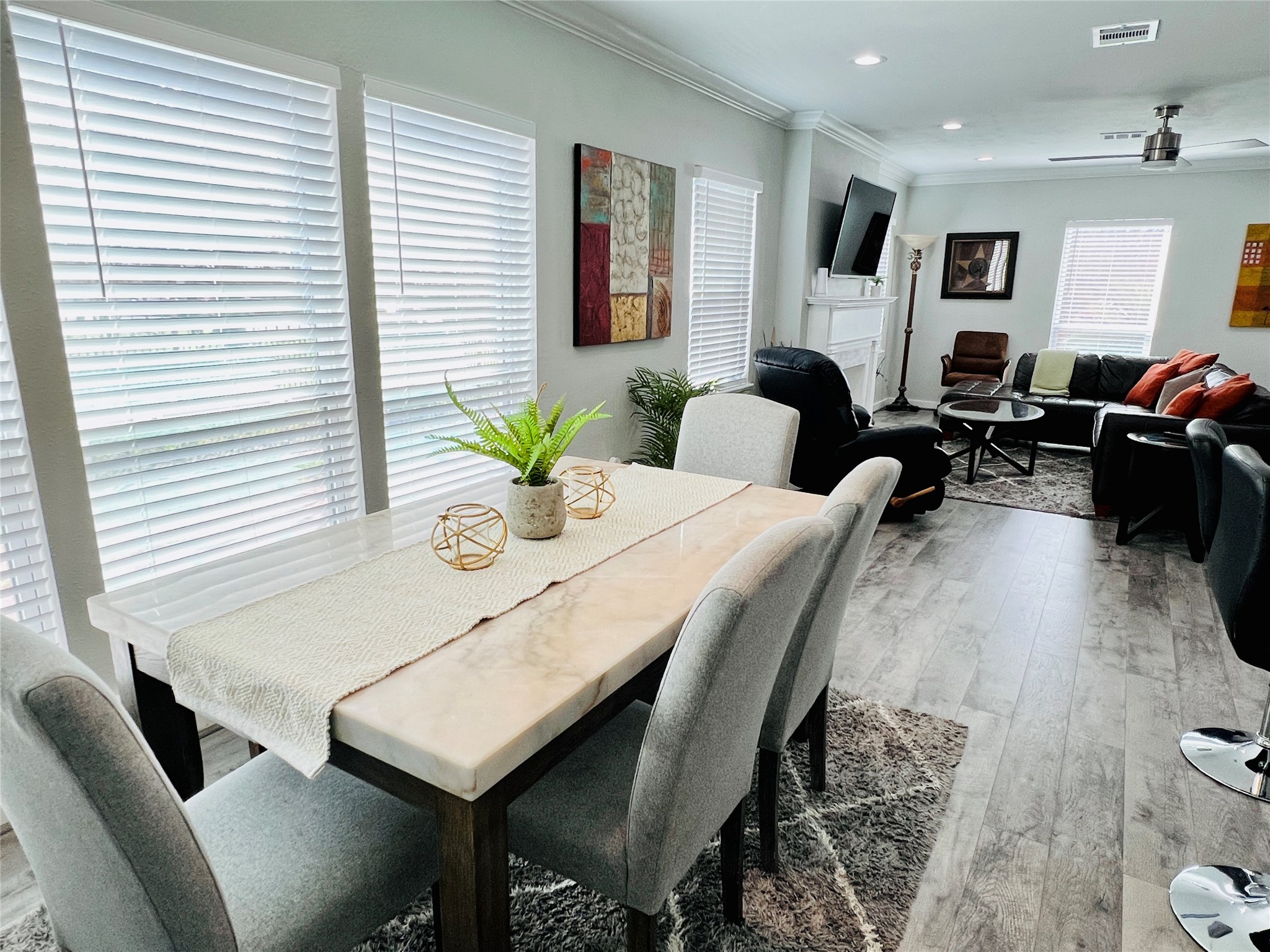 1909 Ruth Street Houston, TX 77004 - Photo 2 of 35 a view of a dining room with furniture and wooden floor