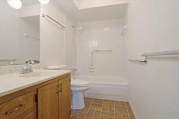 a view of a room with rack on the wall