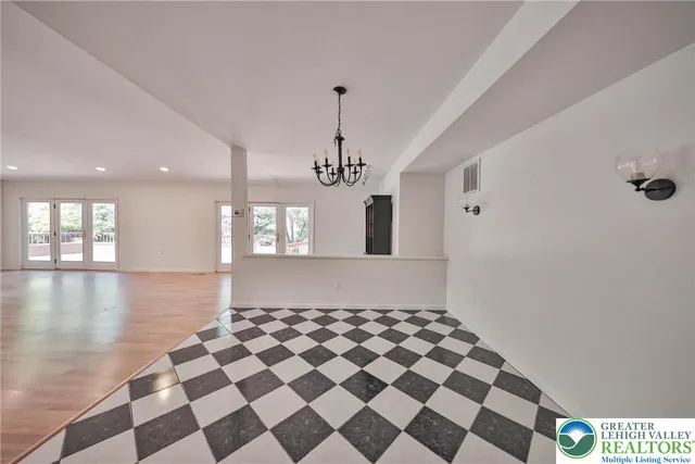 a view of an empty room