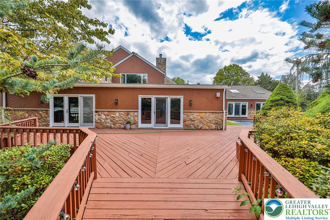 1015 Honeysuckle Road Walnutport, PA 18088 - Photo 68 of 75 a front view of house with deck and yard
