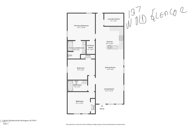 $279,900 | 137 West Old Glencoe Road, Burlington, NC 27217
