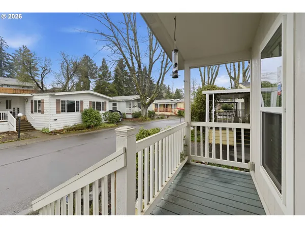 a view of city from balcony