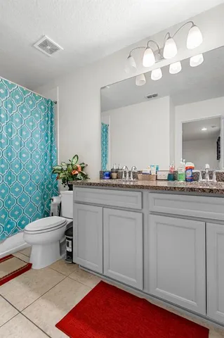 a bathroom with a toilet a sink and a mirror