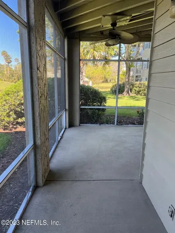 a view of a porch
