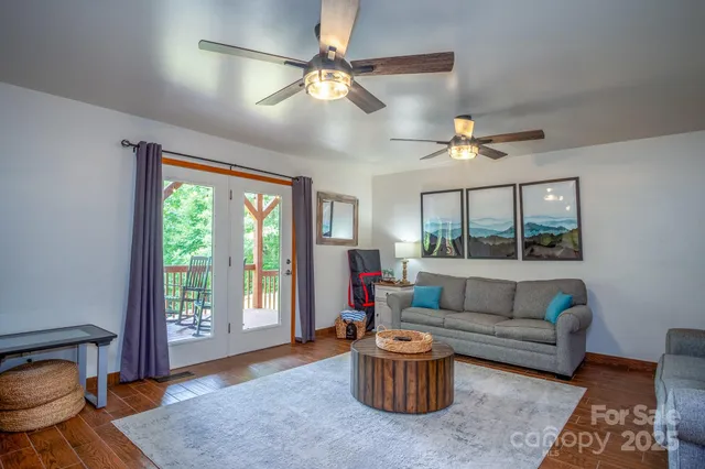 a view of porch with seating space