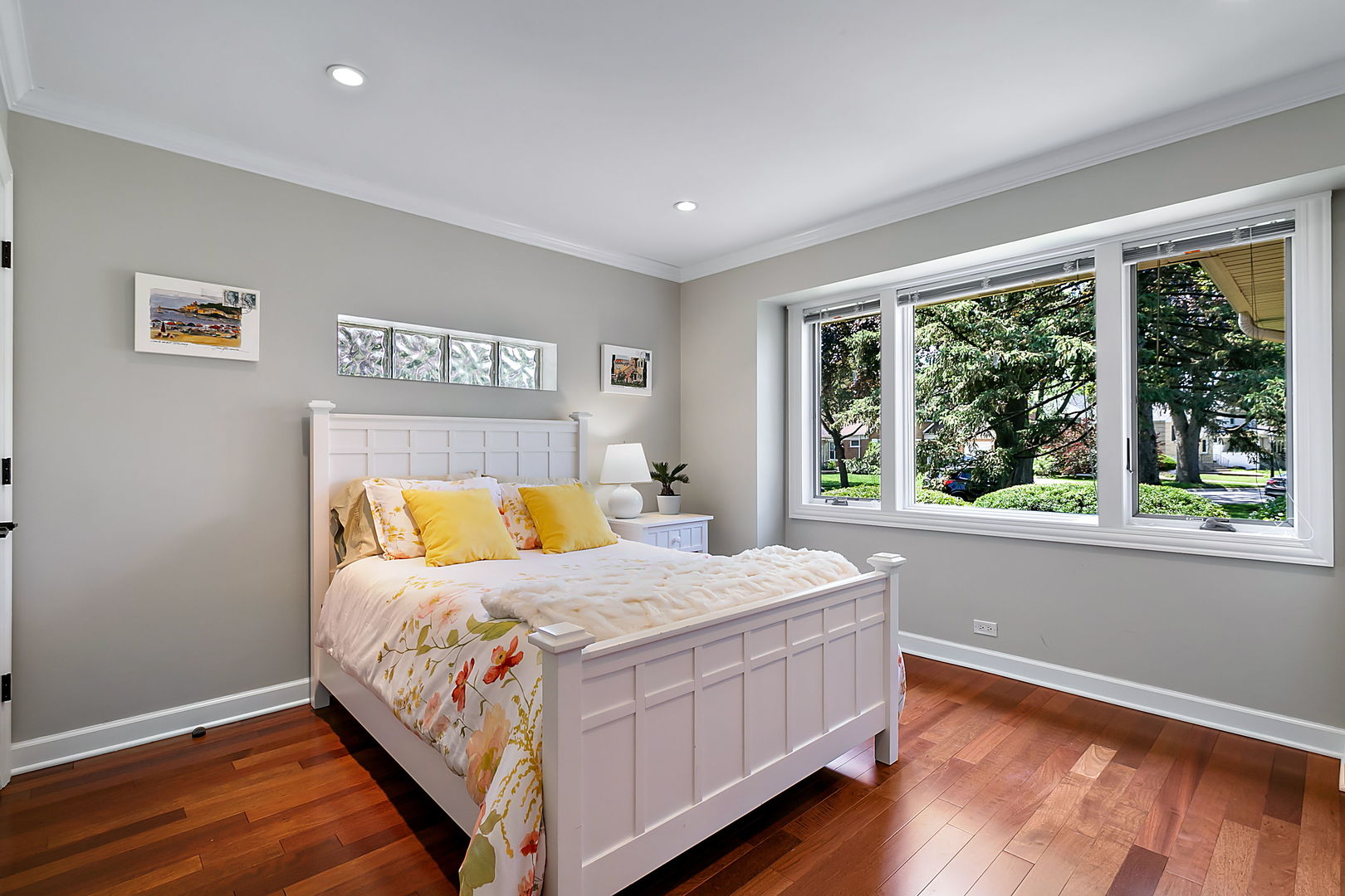 379 Audubon Road Riverside, IL 60546 - Photo 21 of 37 a bedroom with a bed and a large window