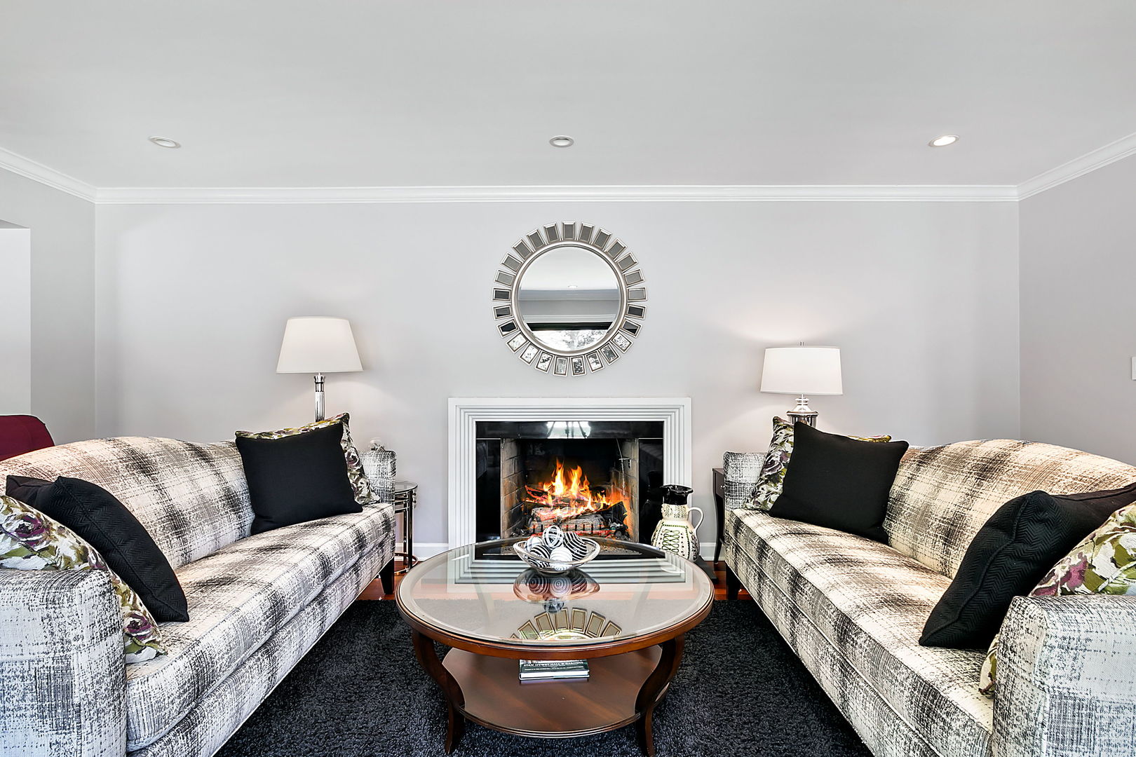 379 Audubon Road Riverside, IL 60546 - Photo 8 of 37 a living room with furniture a fireplace and a fireplace