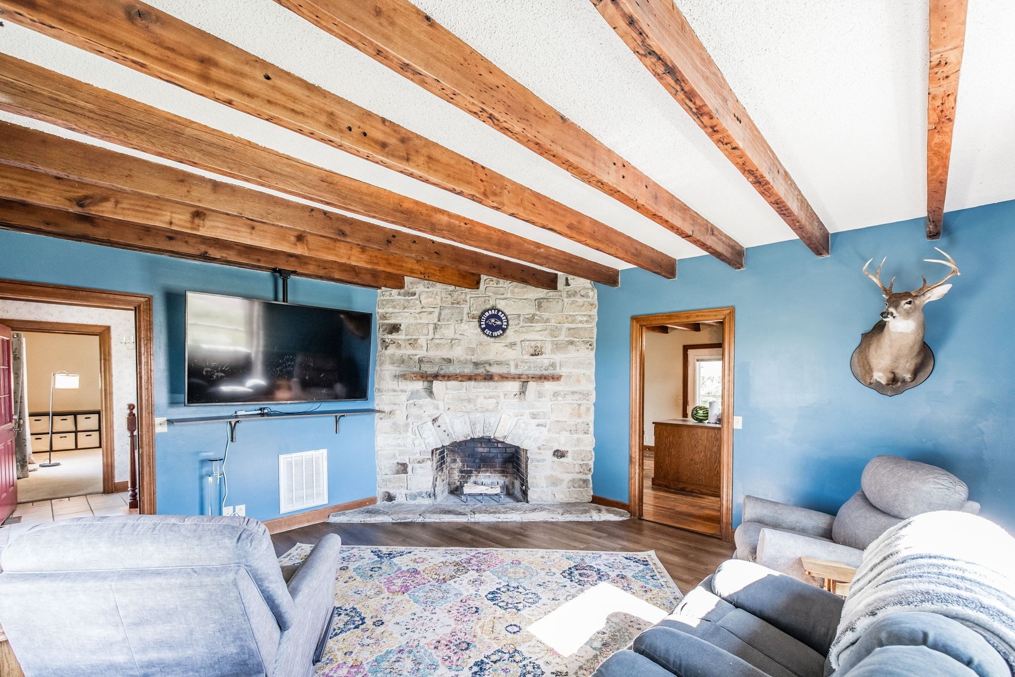 475 Fowler Ford Road Portland, TN 37148 - Photo 60 of 100 a living room with furniture and a flat screen tv