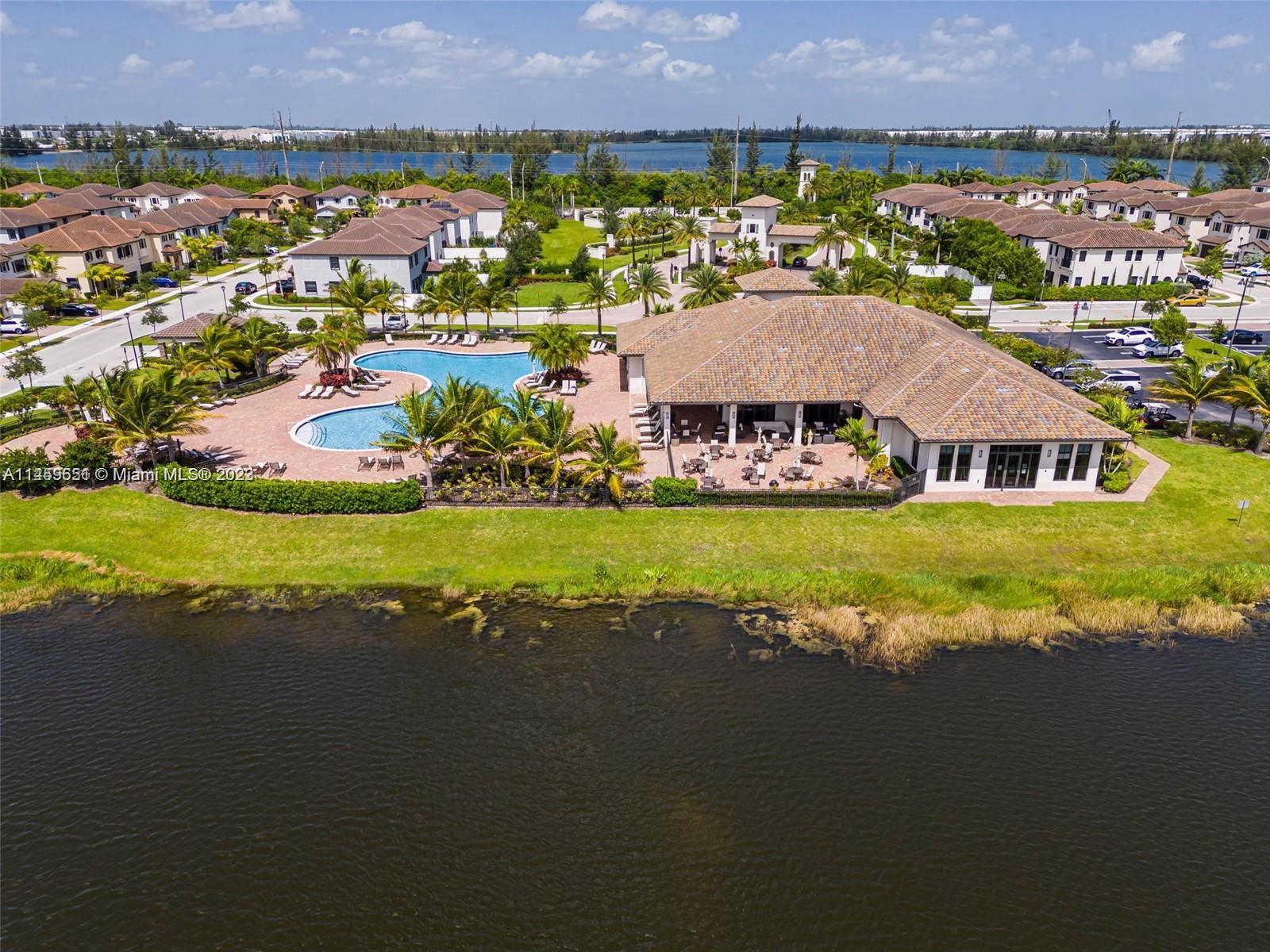 Hialeah Hialeah, FL 33018 - Photo 44 of 54 an aerial view of residential houses with outdoor space swimming pool and lake view