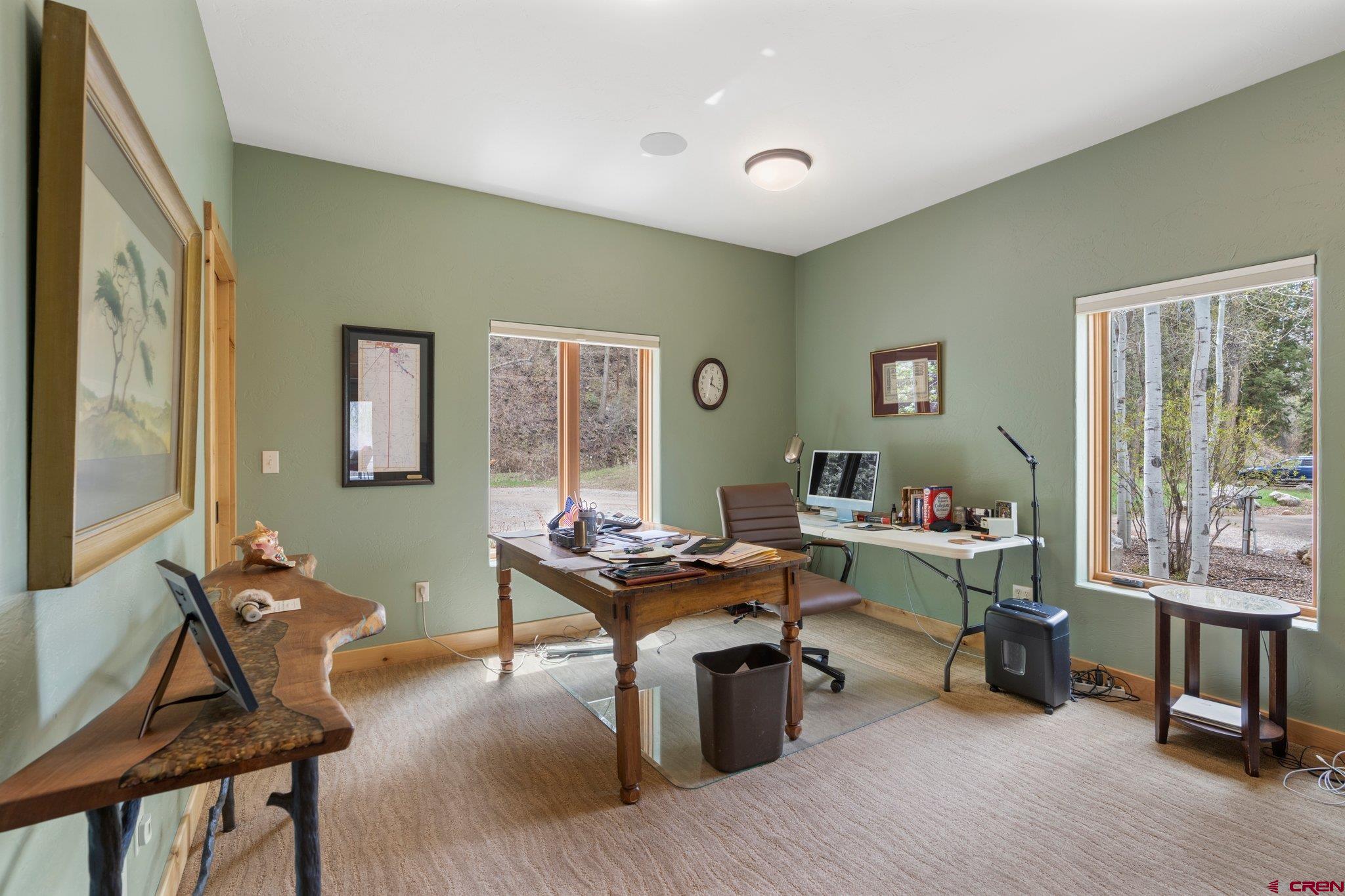 99 River Road Durango, CO 81301 - Photo 25 of 44 a work room with furniture and a window