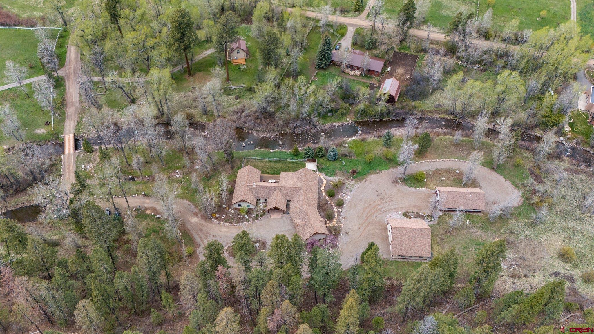 99 River Road Durango, CO 81301 - Photo 44 of 44 an aerial view of house with outdoor space