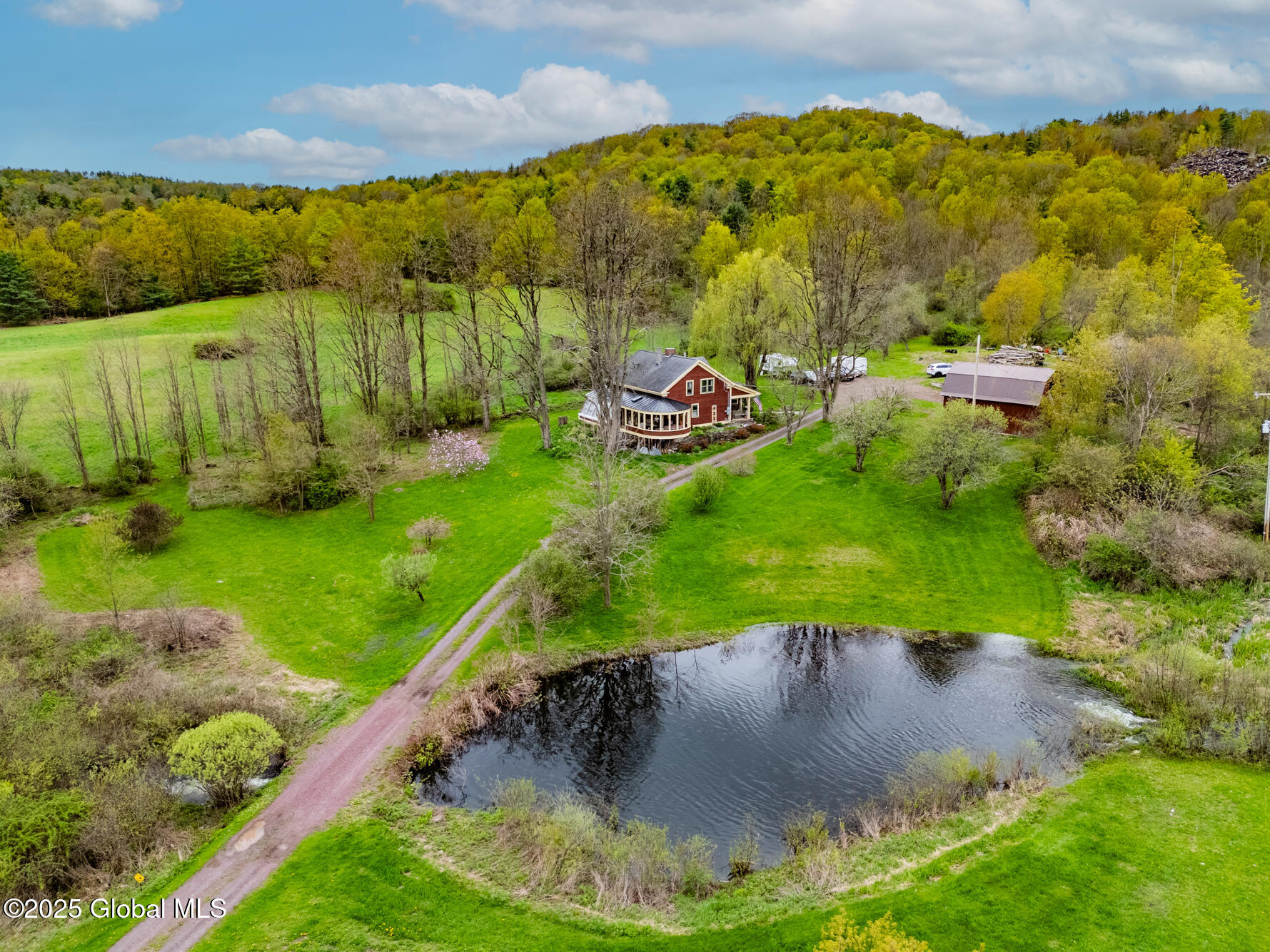 71 S Road Hampton, NY 12887 - Photo 3 of 60 House pond drone