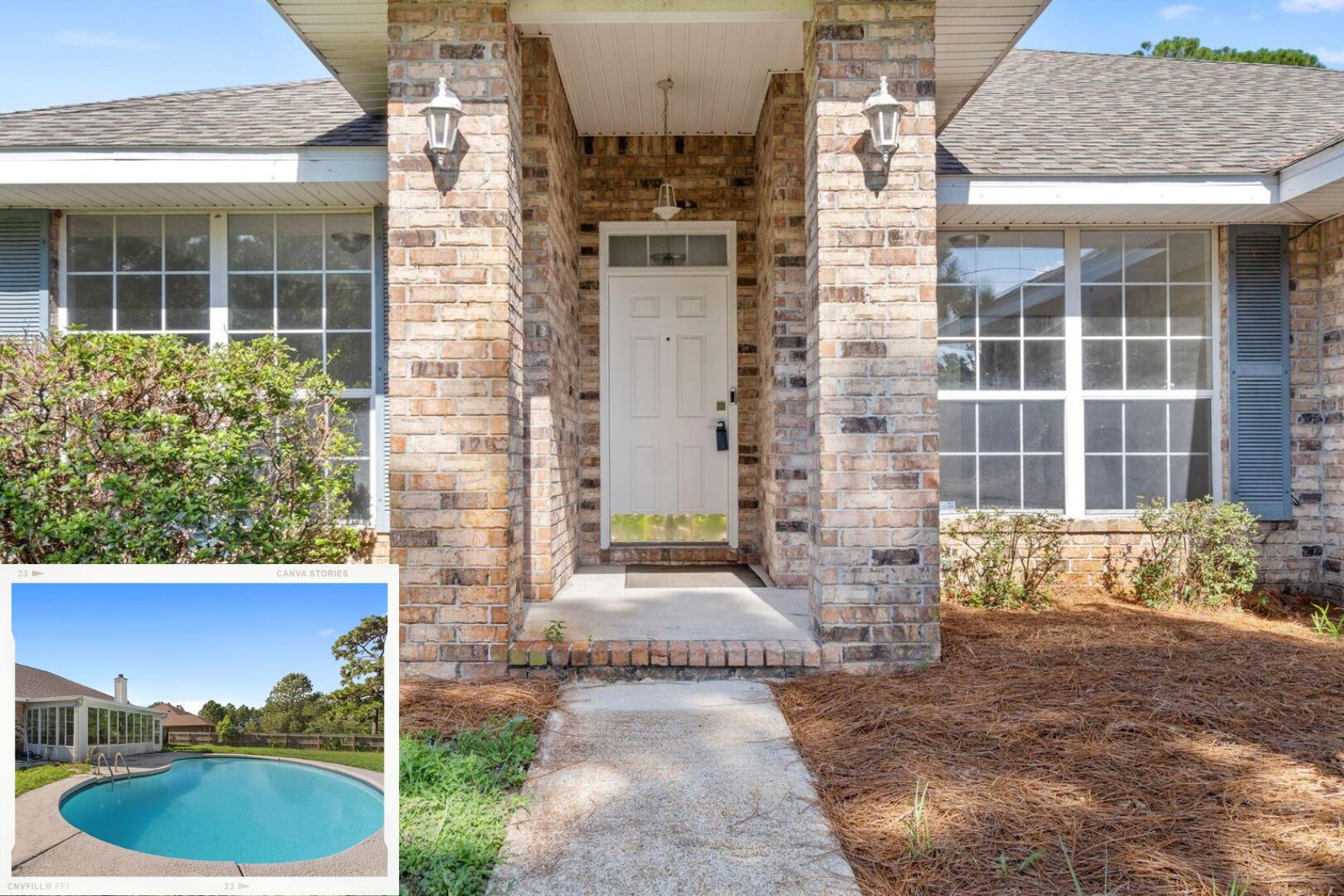 a front view of a house