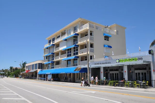 front view of a multi story building