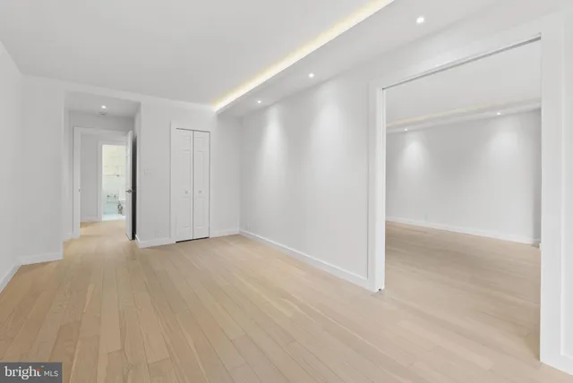 a view of an empty room