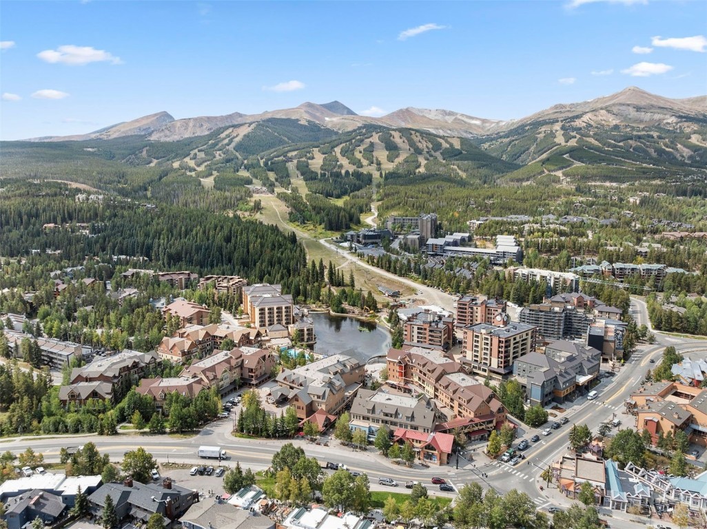 610 Columbine Road, Unit 6307 Breckenridge, CO 80424 - Photo 15 of 36 a view of a city with mountains in the background