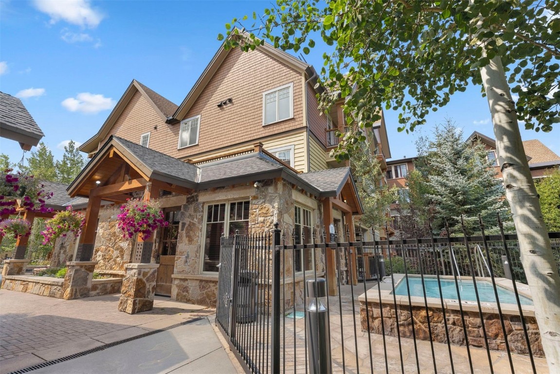 610 Columbine Road, Unit 6307 Breckenridge, CO 80424 - Photo 32 of 36 a view of multiple houses with a street