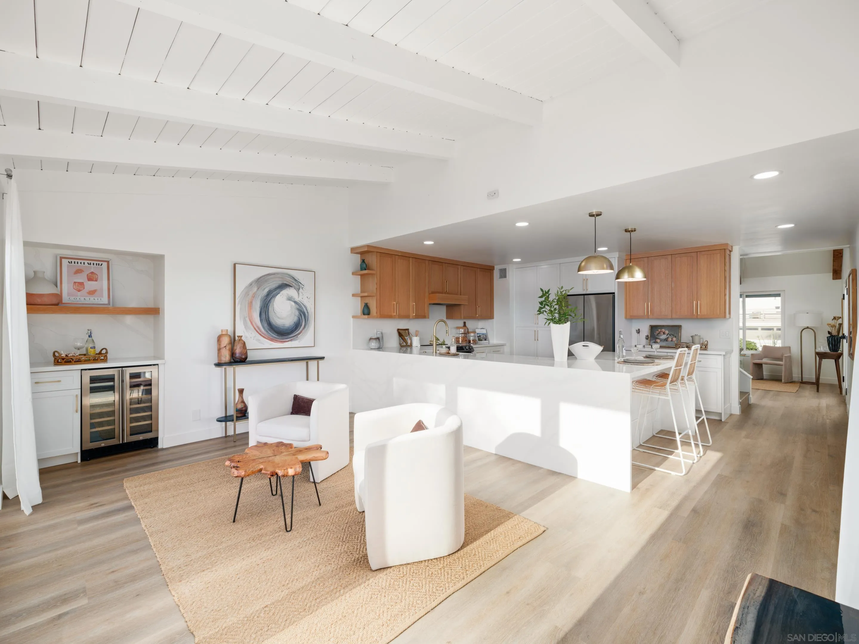 1868 Pariva Drive Cardiff, CA 92007 - Photo 4 of 30 a living room with furniture and a wooden floor