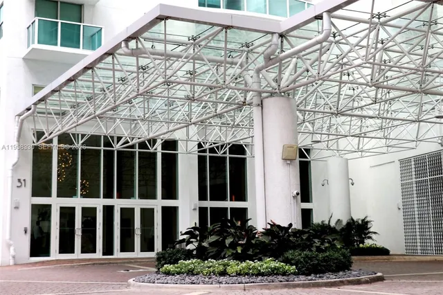 a view of a building with street view