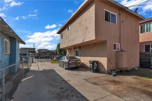 a view of a house with a patio