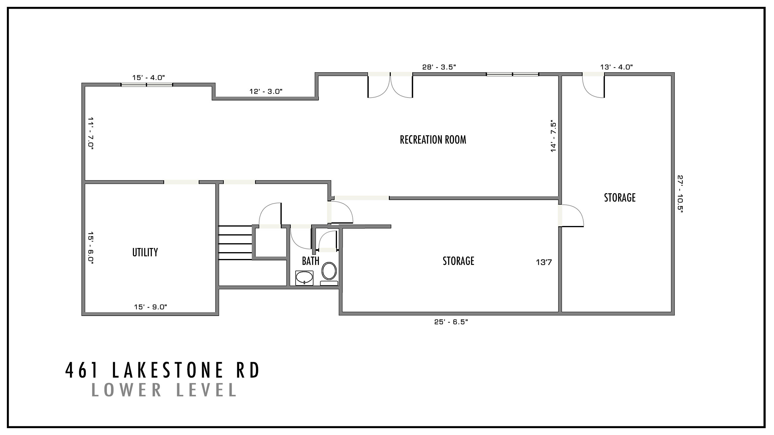 461 Lakestone Road Union Hall, VA 24176 - Photo 47 of 47 Floorplan-lower