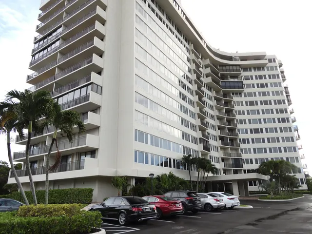 a front view of a building with street view