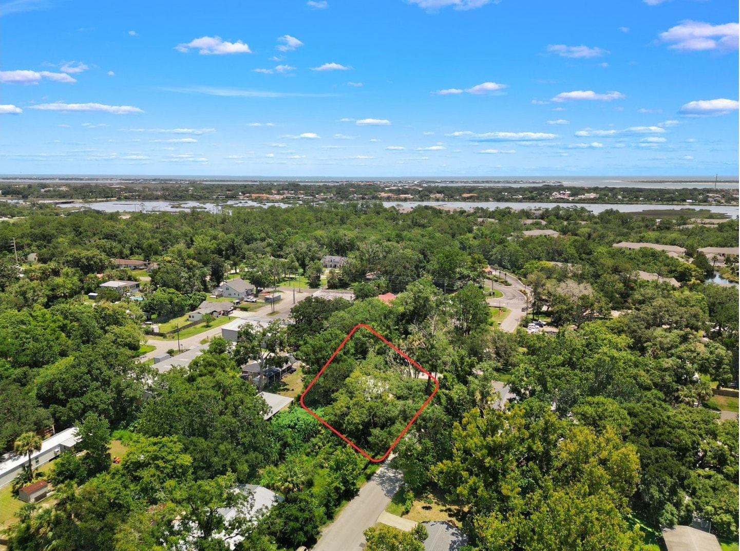 1463 Spring Street St. Augustine, FL 32084 - Photo 27 of 27 a view of a city with lush green forest