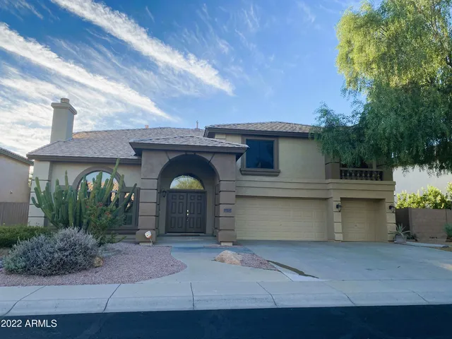 a front view of a house