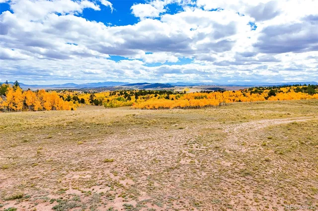 a view of an outdoor space and mountain view