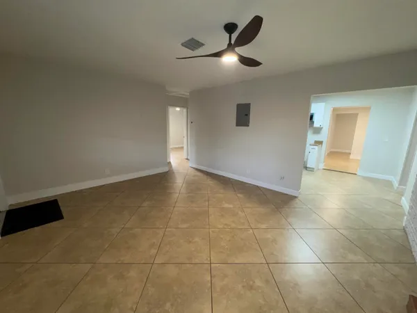 a kitchen with a stove and a microwave