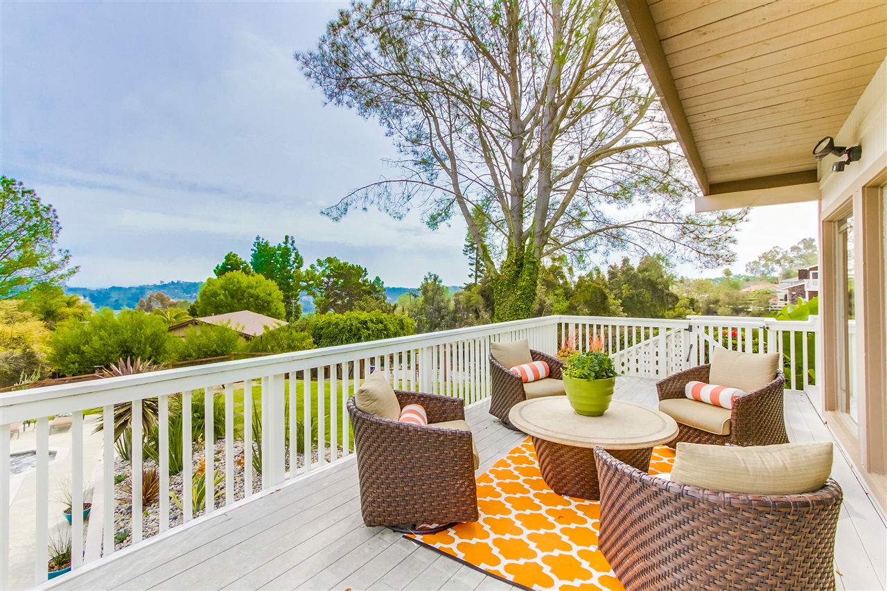 590 Rancho Santa Fe Road Encinitas, CA 92024 - Photo 22 of 25 Rear Patio area-wrap around deck