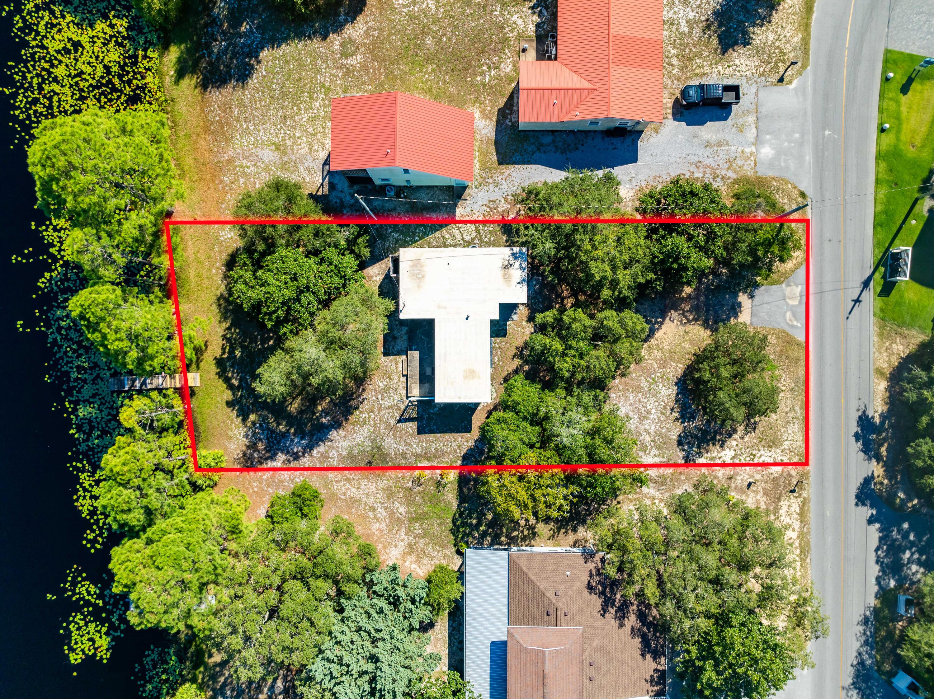 211 Lakeview Drive Santa Rosa Beach, FL 32459 - Photo 13 of 22 211 Lakeview Aerial Outlined-1