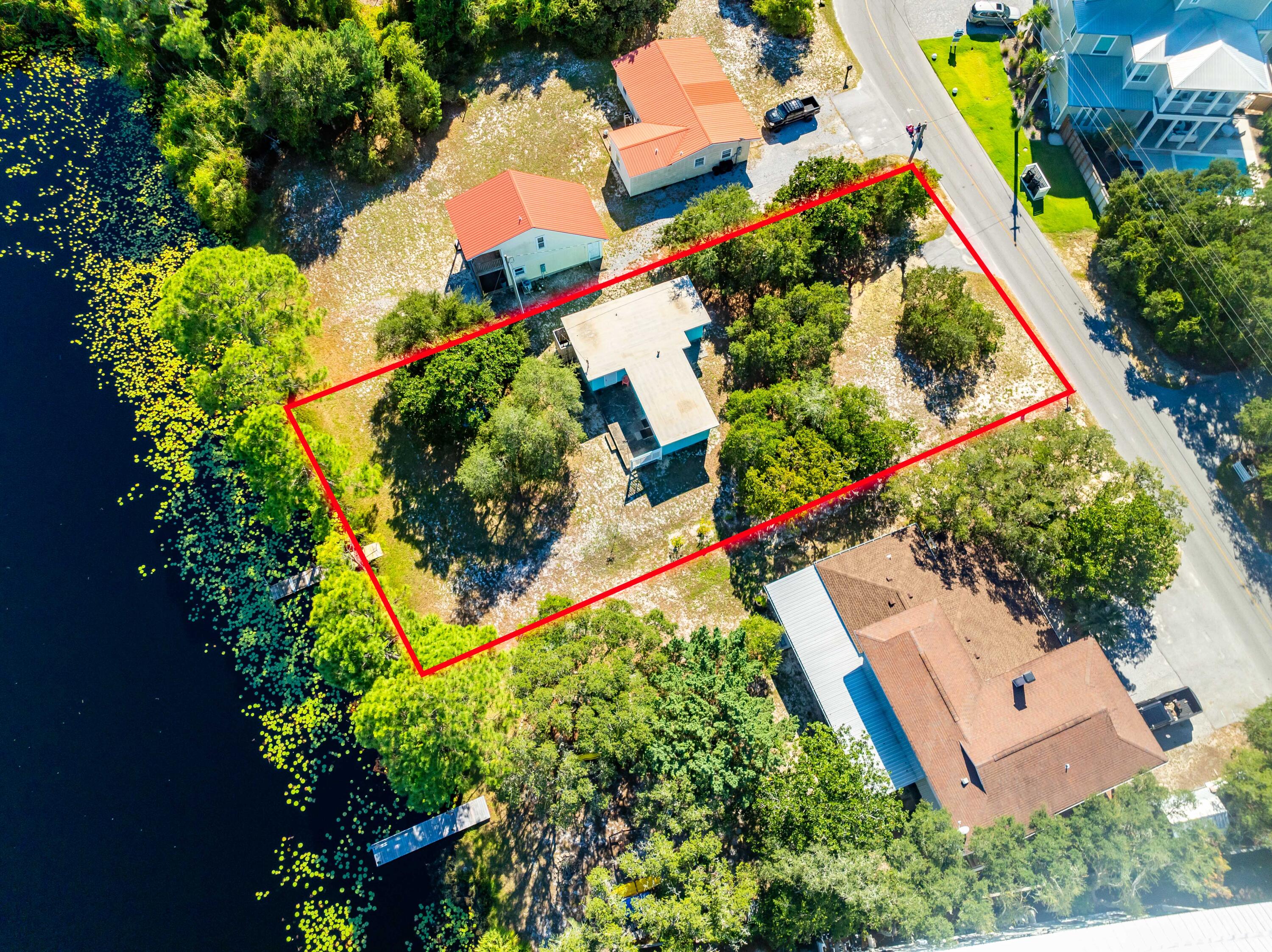 211 Lakeview Drive Santa Rosa Beach, FL 32459 - Photo 9 of 22 211 Lakeview Aerial Outlined-20