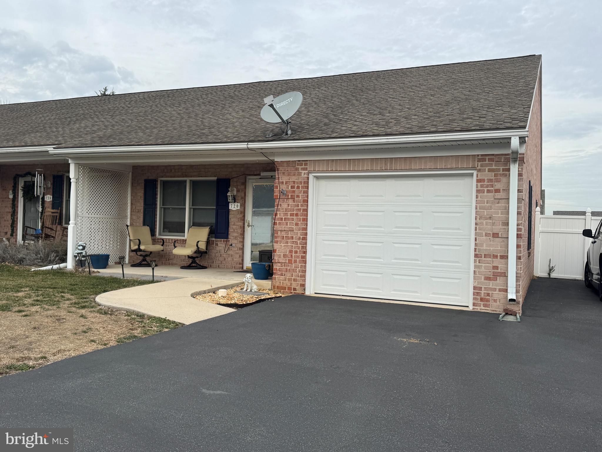 a view of a house with a patio