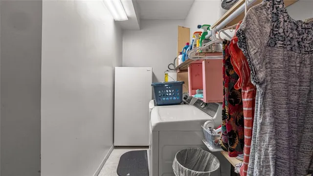 a view of storage and utility room