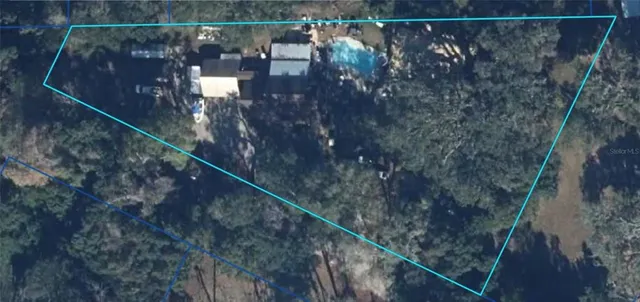 a view of a yard with plants