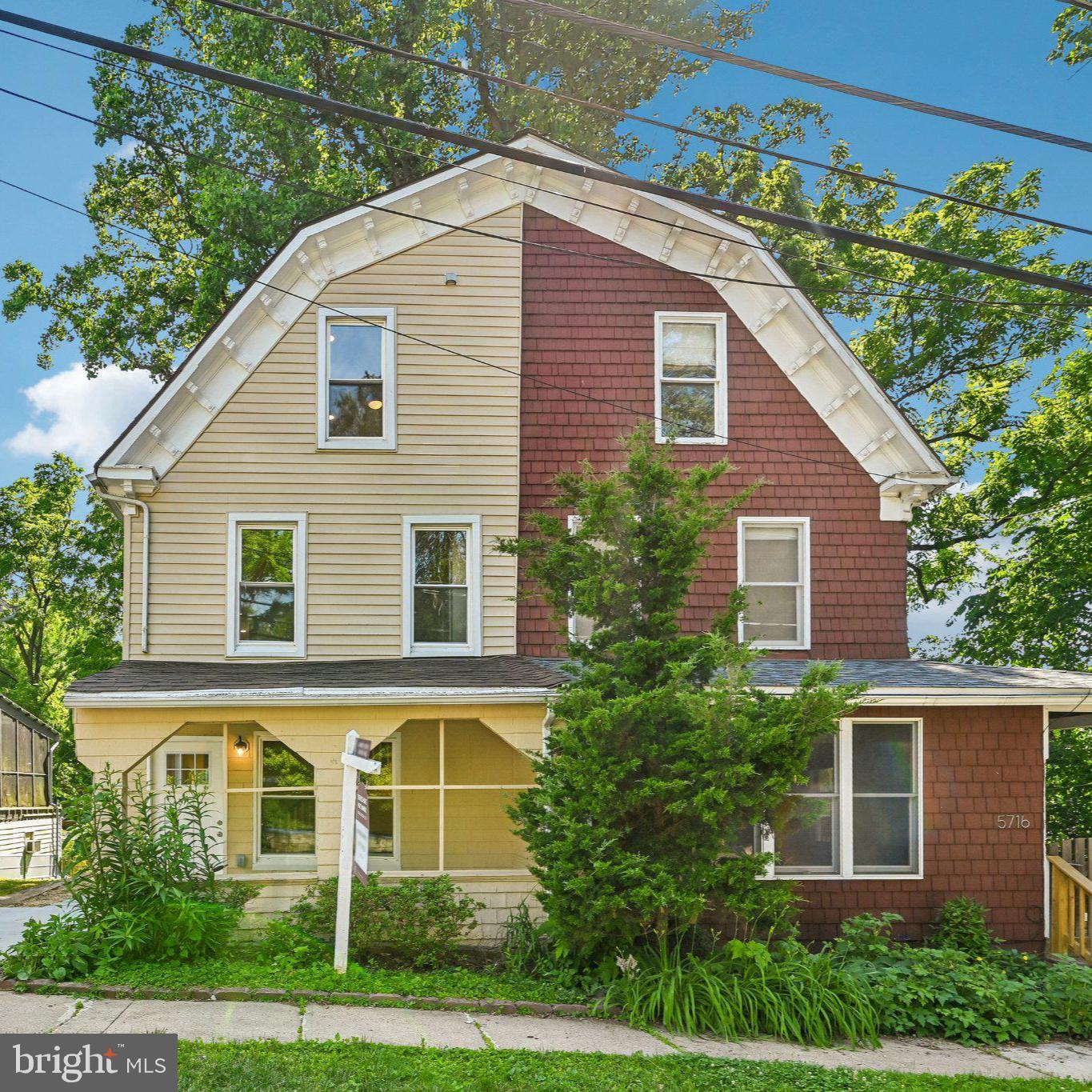 5714 Rusk Avenue Baltimore, MD 21215 - Photo 2 of 51 Charming two-tone home with lush greenery.