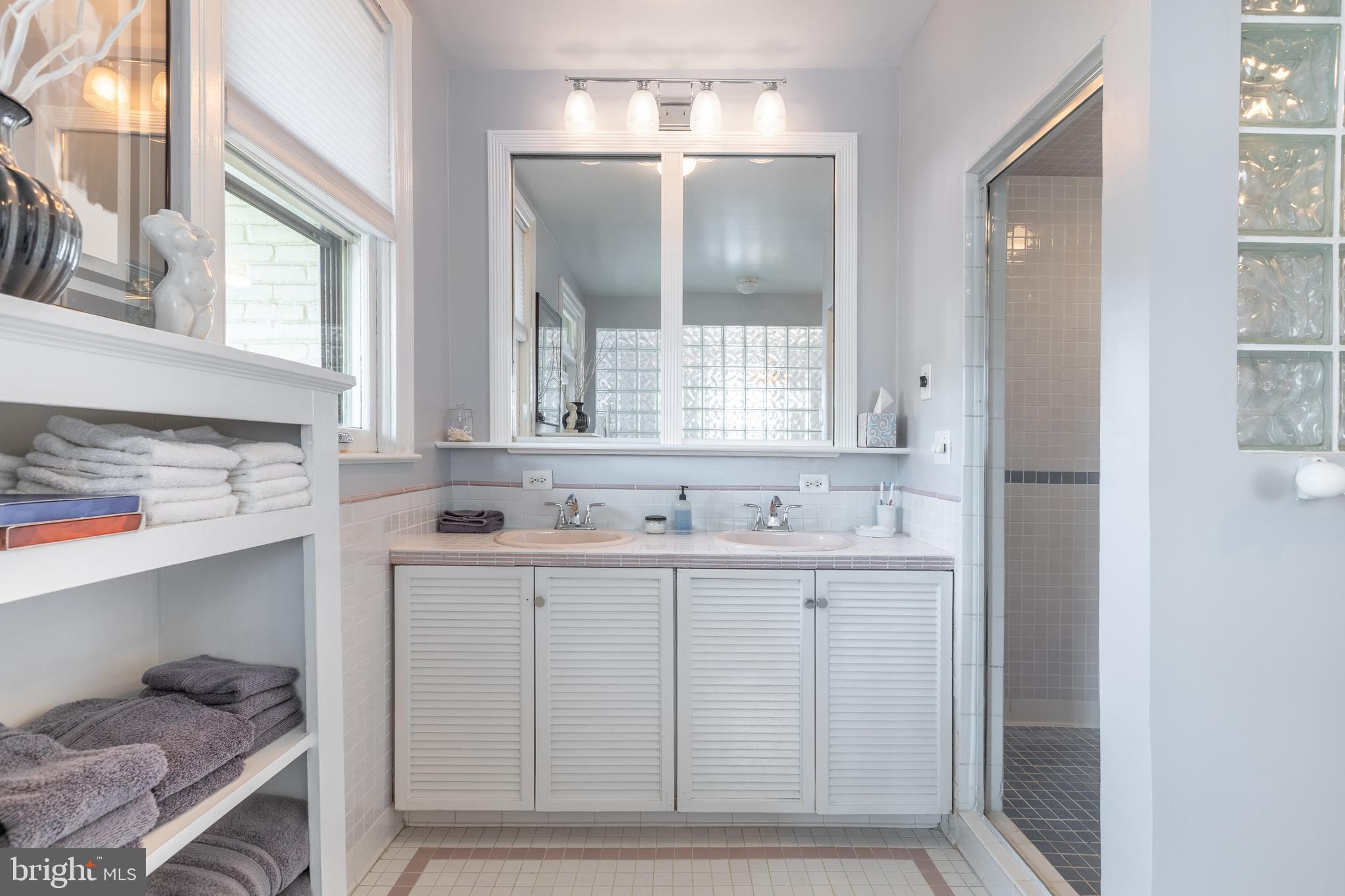 1732 Park Road Northwest Washington, DC 20010 - Photo 33 of 72 Double vanity and large walk-in shower