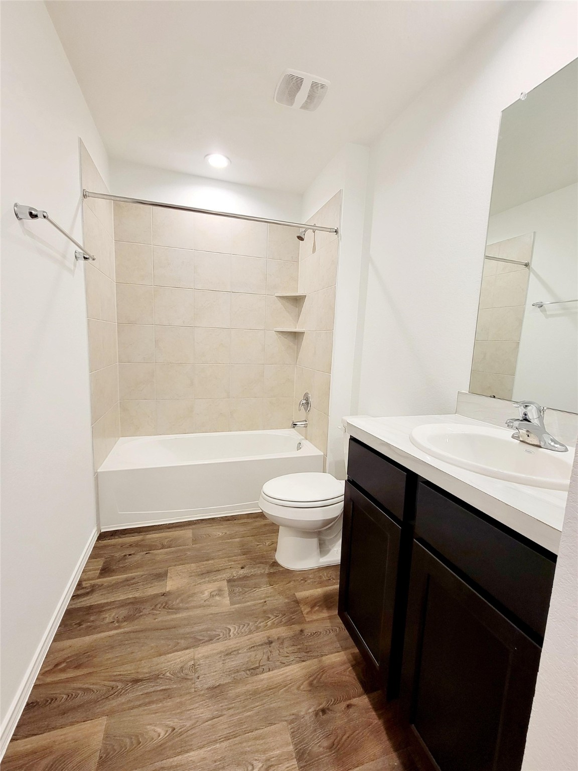 21522 Violet Ridge Road Katy, TX 77449 - Photo 34 of 40 a bathroom with a sink a toilet and shower