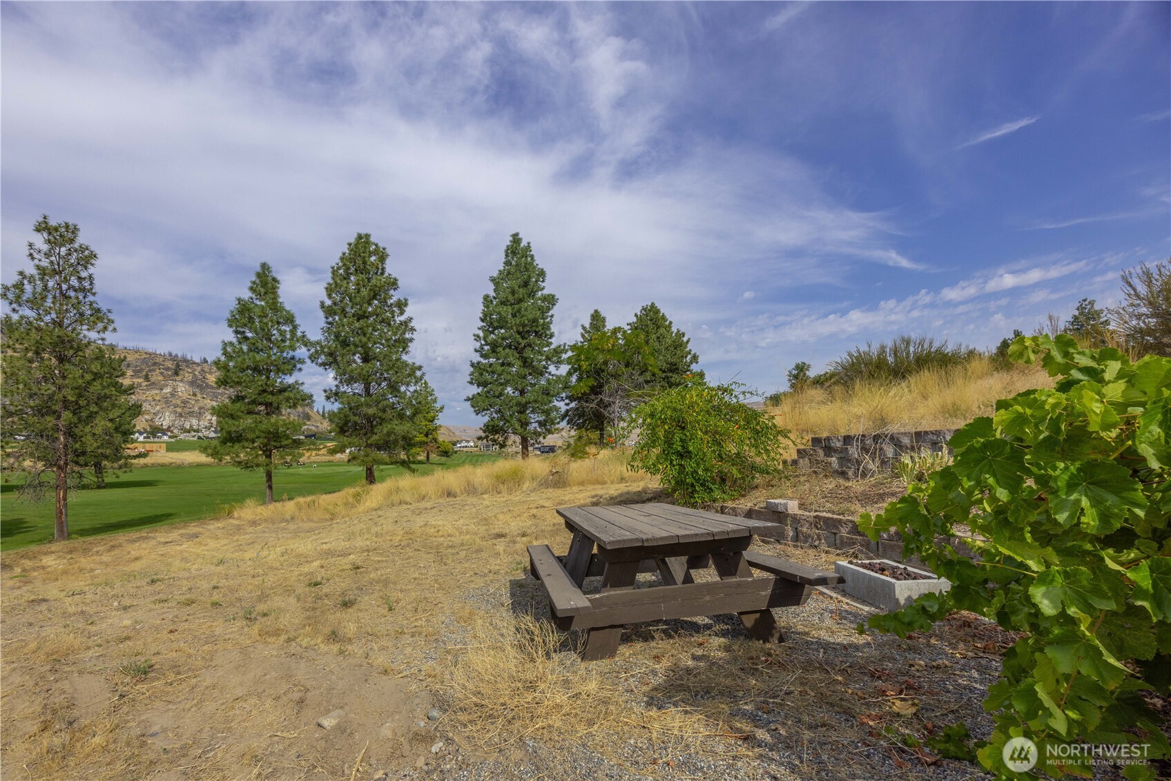 103 Golf Course Drive Pateros, WA 98846 - Photo 6 of 24 a wooden bench sitting in the middle of a yard