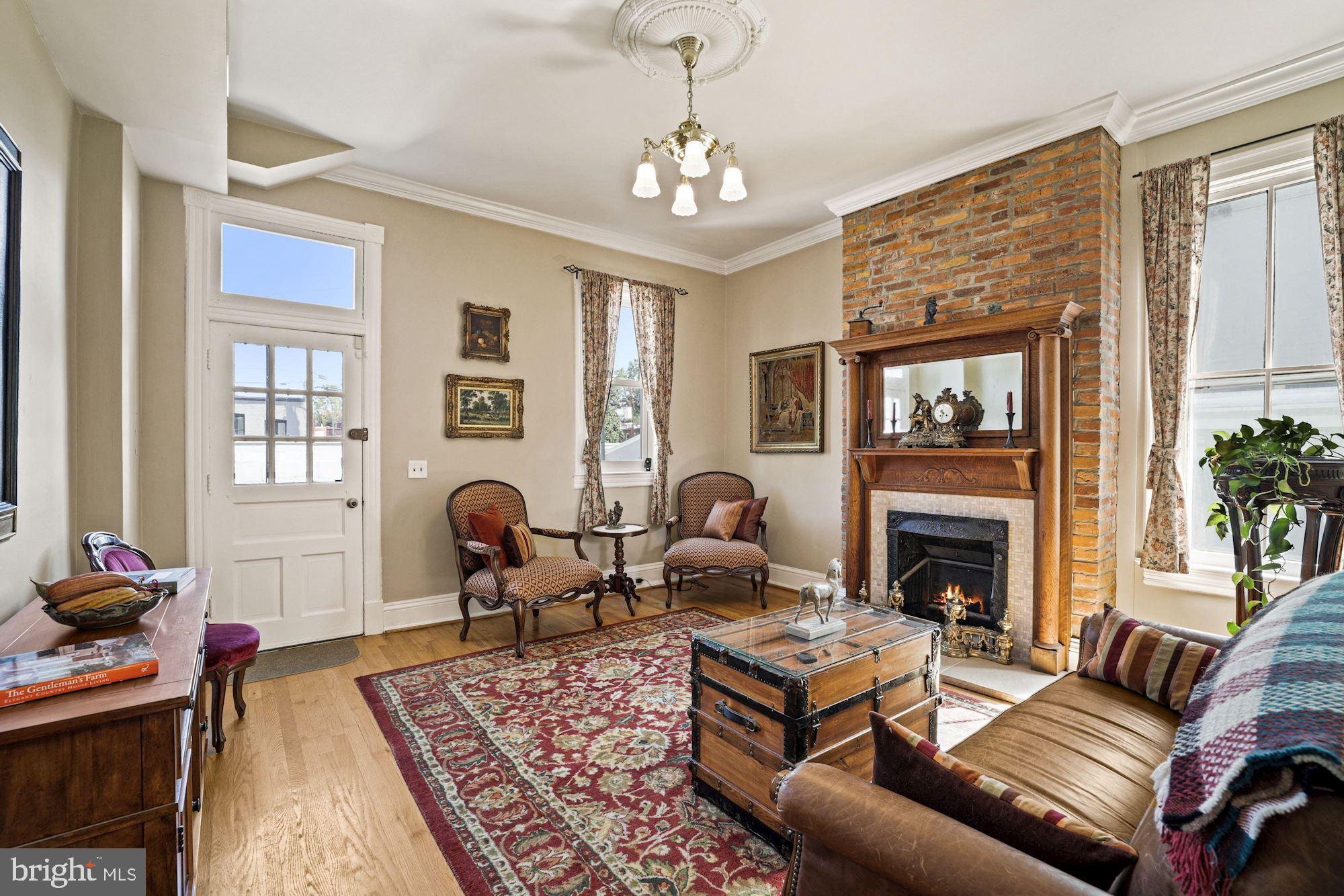 314 A Street Northeast Washington, DC 20002 - Photo 13 of 40 Living Room w/ door to rear patio