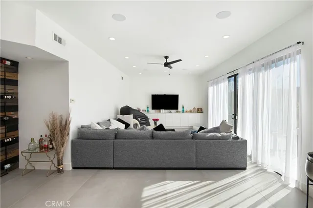 a view of a city with a mountain in the background