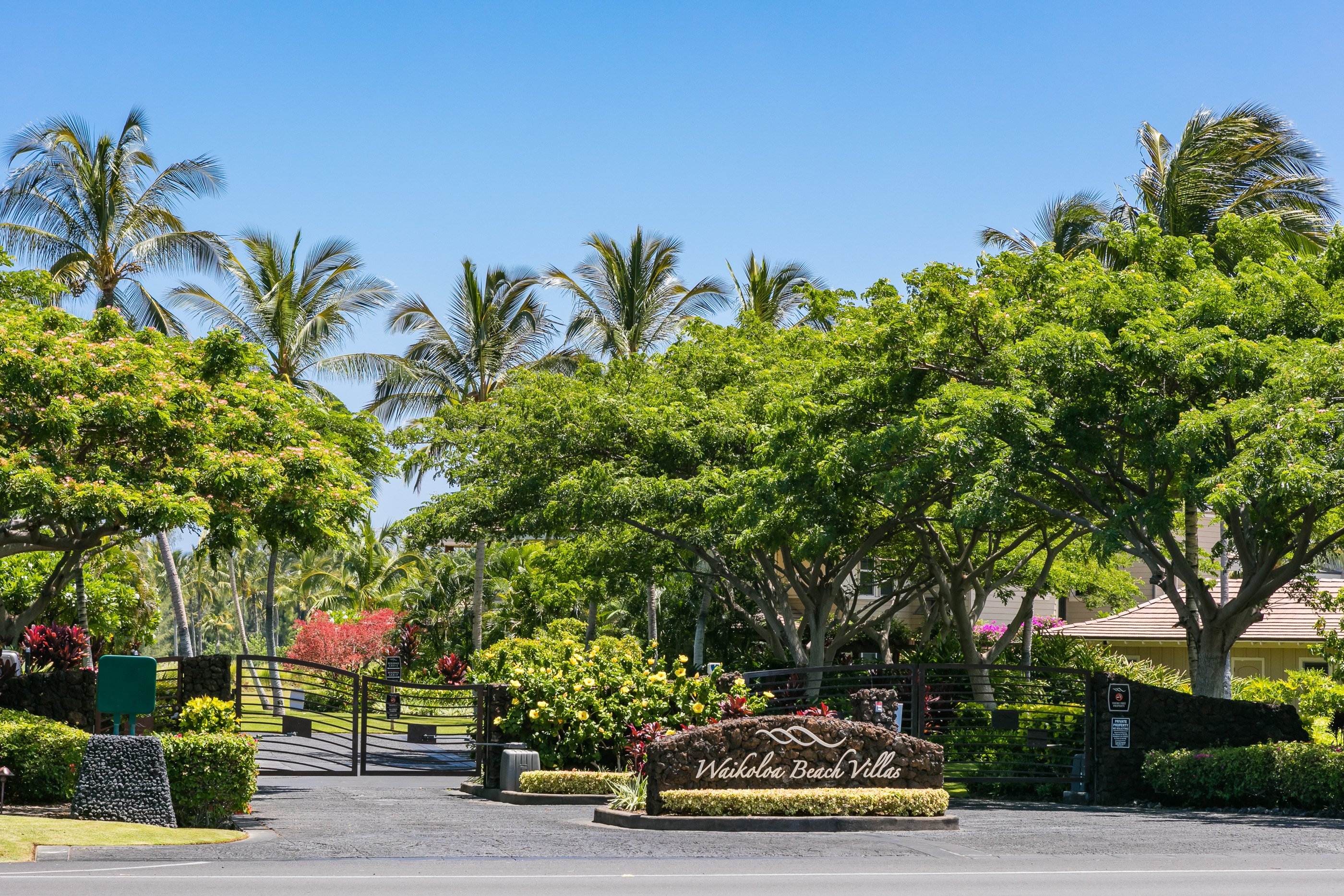 69-180 Waikoloa Beach Drive, Unit G33 Waikoloa, HI 96738 - Photo 21 of 30 a view of a street with potted plants and palm trees