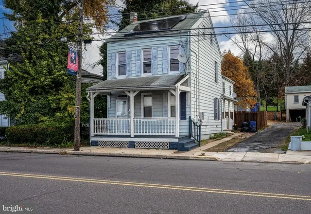 a front view of a house